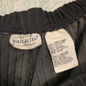 Pin stripe stretch pants